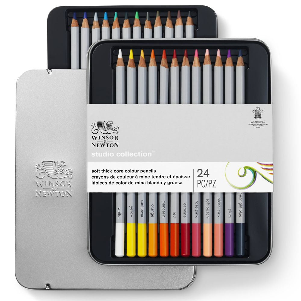 Lápis de Cor Winsor & Newton Studio Collection 24 Cores
